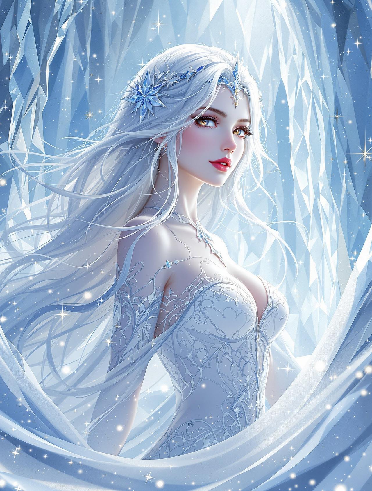 漫剧工场《雪族霜华》海报 - 奇幻、古装题材短剧